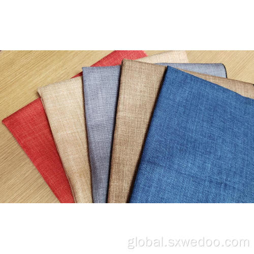 Linen Fabric Woven Polyester Doris Mat Linen Fabric for Sofa Manufactory